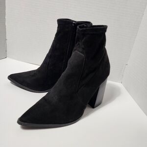 Steve Madden Touchdown Black Suede Boots